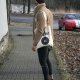 BUTTON ONE POCKET ECO BAG beżowa torba