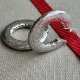 Design Modern Art Made In Italy Sterling Silver Earring ❤ Srebrne grube fakturowe koła ❤