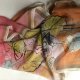 Jessica Femme  100 %silk oryginalny elegancki szal jedwabny 45 x 150 ciekawy wzór i złożenie barw