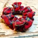 Pela' SCRUNCHIE Cozy czerwona w kratkę
