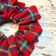 Pela' SCRUNCHIE Cozy czerwona w kratkę