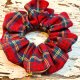 Pela' SCRUNCHIE Cozy czerwona w kratkę