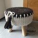 Stołek w stylu skandynawskim/taboret/pufa