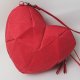 Czerwone serce origami