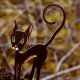 Czarny kot (średni) - magnes na lodówkę