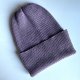 Beanie czapka z wełny merino VARELLA 100% Baby Merino 40 Ametyst - od ręki