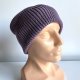 Beanie czapka z wełny merino VARELLA 100% Baby Merino 40 Ametyst - od ręki