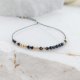 MASZ TĘ MOC Bransoletka Motywacyjna MORSE CODE (Złoto, Spinel)
