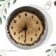 Drewniany zegar - drewno brzozowe. CAŁKOWITA PERSONALIZACJA