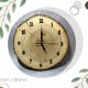 Zegar z plastra drewna 30 cm - wiąz (całkowita personalizacja zamówienia)