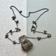 Unikacik! ❤ Vintage Filigree Pewter Necklace ❤ Torebka - Filigranowy naszyjnik ❤