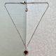 Swarovski Crystal Red Heart Necklace- Rhodium plated ❀ڿڰۣ❀ Czerwone serce