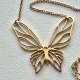Zag Bijoux Paris Butterfly Necklace❤ Naszyjnik złocony 24 karatowym złotem ❤