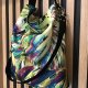 Torba hobo XXL - print monstera