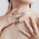 MINIMAL necklace / black silver