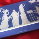 Wedgwood table card holder - platerowane sygnowane podstawki pod karty na stół - komplet angielski 4 sztuki