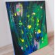 Neonowa abstrakcja- Łąka kwietna, Obraz Akryl 40 x 50cm. Do nowoczesnego, minimalistycznego wnętrza.