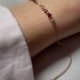 Bransoletka znak zodiaku Baran pozłacane kulki
