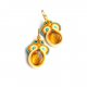 Słoneczne kolczyki soutache