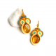 Słoneczne kolczyki soutache