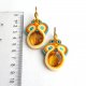 Słoneczne kolczyki soutache