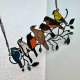 Birds Ornaments Multicolor Enamel ❤ Metalowa zawieszka