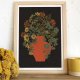 Orange vase, plakat botaniczny, ilustracja A3 lub 30x40 cm
