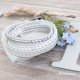Biała bransoletka boho Swarovski White Silver