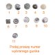 Biała bransoletka boho Swarovski White Silver