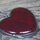 Glass Red Heart  - wisior serce