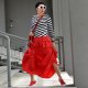 New SPÓDNICA MILITARY Red