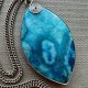 Azure Color Agate Necklace ❀ڿڰۣ❀  STWORZONY PRZEZ NATURĘ - HARMONIA YIN I YANG ❀ڿڰۣ❀ Srebro i Agat