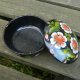 ROSYJSKIE PAPIER MACHE * RĘCZNIE MALOWANE PUZDRO PUZDERKO SZKATUŁKA * VINTAGE BIBELOT