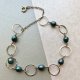 Pearls & Sterling Silver Leg Bracelet ❀ڿڰۣ❀ bransoletka na nogę ❀ڿڰۣ❀ Ręczna praca