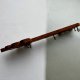 Vintage Wood and Brass Key Holder ❀ڿڰۣ❀ Rzadki inkrustowany wieszak florystyczny do kluczy  ❀ڿڰۣ❀ Klucz