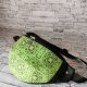 Nerka saszetka biodrowa mini torebka na pas rozmiar L - ornament zielony