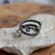 Lustrzany - pierścionek spiralny z miedzi