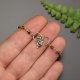 Bransoletka serce tygrysie oko, wire wrapping, stal chirurgiczna