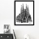 Plakat Grafika Barcelona - Sagrada Familia