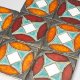 Dekor kafel z geometrycznym wzorem, kolorowe wesołe żywe kolory