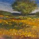 Żółta łąka -rysunek pastelami