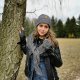 Chusta bawełna merino COSY grafit