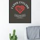 plakat. I love cycling, format A3