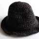 szydełkowy kapelusz vintage dziergany