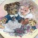 ❀ڿڰۣ❀ ROYAL WORCESTER - dos.12szt. ❀ڿڰۣ❀  Diane Matthes - Teddy Family ❀ڿڰۣ❀ Wedding Day