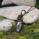 Miedziany wisiorek wire wrapping z dendrytem / PEN000223