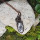 Miedziany wisiorek wire wrapping z dendrytem / PEN000223