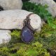 Miedziany wisiorek wire wrapping z agatem / PEN000231
