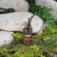Miedziany wisiorek wire wrapping z tygrysim okiem / PEN000243