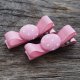 Spinki do włosów Bobbles Bow Peony Pink